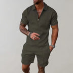 Finn – Men's Summer Set with Polo Shirt & Shorts, Lightweight Casual Outfit for Warm Days, Size XS-L 0