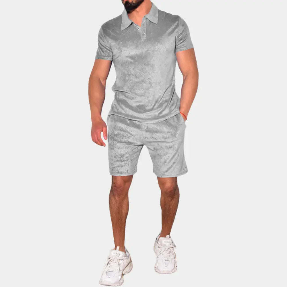 Rob - Stylish Men's Short Set with Modern Polo & Comfortable Tailored Shorts, Available in Size S-XL 1