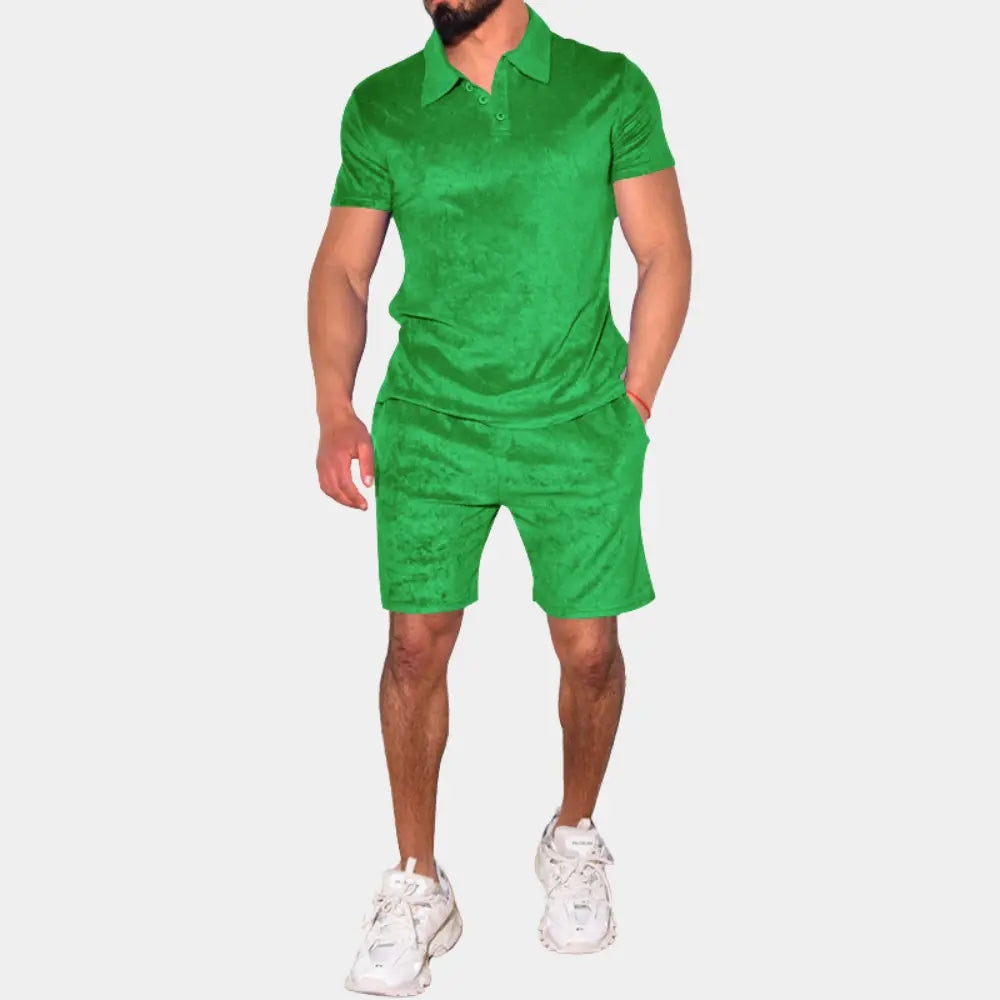 Rob - Stylish Men's Short Set with Modern Polo & Comfortable Tailored Shorts, Available in Size S-XL 2