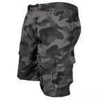 Ethan – Men's Black Cargo Shorts with Multi-Pockets and Elastic Waist for Work and Outdoor Activities Size S-L 2