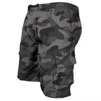 Ethan – Men's Black Cargo Shorts with Multi-Pockets and Elastic Waist for Work and Outdoor Activities Size S-L 12