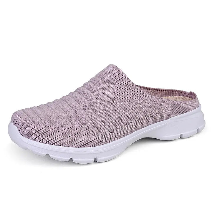 MunaWear  Men's Slippers  Marco – Men's Indoor Slippers with Breathable Mesh and Thick Supportive Bottom  Light-Purple-36