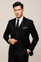 Caden - Men's 3-Piece Slim Fit Suit With Timeless Elegance For Weddings And Formal Occasions 2