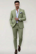 Caden - Slim Fit Men's Suit Set With Tailored Blazer For Weddings And Formal Events 1