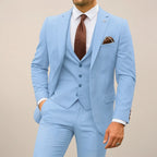 Caden - Slim-Fit Three-Piece Men's Suit With Waistcoat For Weddings And Formal Events 1