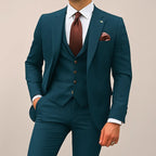 Caden - Slim-Fit Three-Piece Men's Suit With Waistcoat For Weddings And Formal Events 2