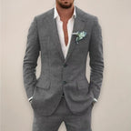 Caden - Stylish Men's Linen Suit With Tailored Fit For Weddings And Outdoor Events 0