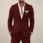Caden - Stylish Men's Linen Suit With Tailored Fit For Weddings And Outdoor Events 5