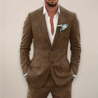 Caden - Stylish Men's Linen Suit With Tailored Fit For Weddings And Outdoor Events 7