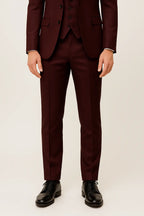 Caden - Tailored Men's Suit With Contrast Lapels For Weddings And Formal Occasions 3