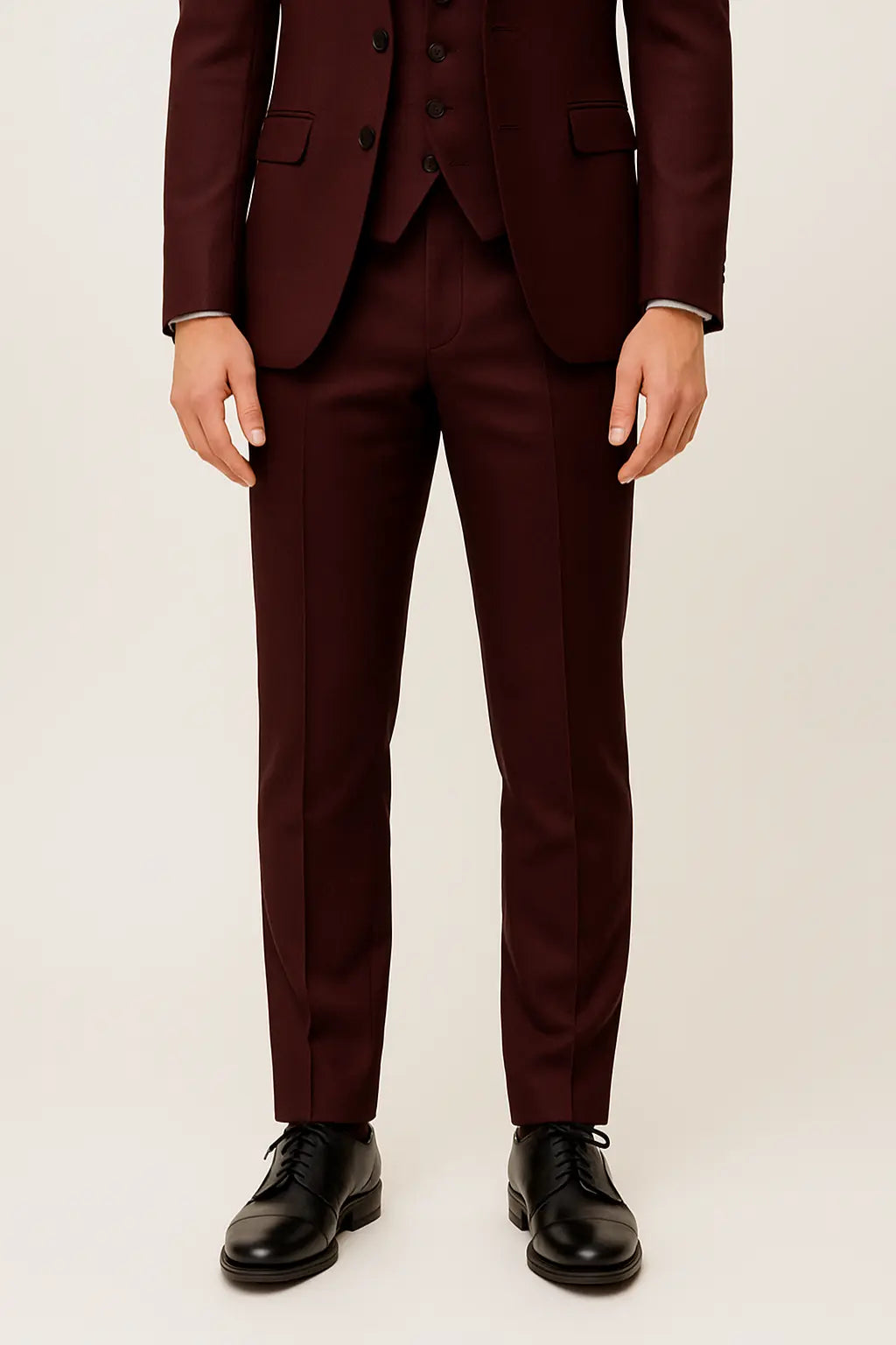 Caden - Tailored Men's Suit With Contrast Lapels For Weddings And Formal Occasions 3