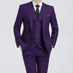 Caden - Tailored Men's Suit With Single-Button Design For Weddings And Formal Events 0