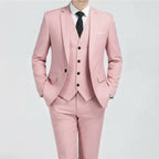 Caden - Tailored Men's Suit With Single-Button Design For Weddings And Formal Events 1