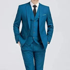Caden - Tailored Men's Suit With Single-Button Design For Weddings And Formal Events 3