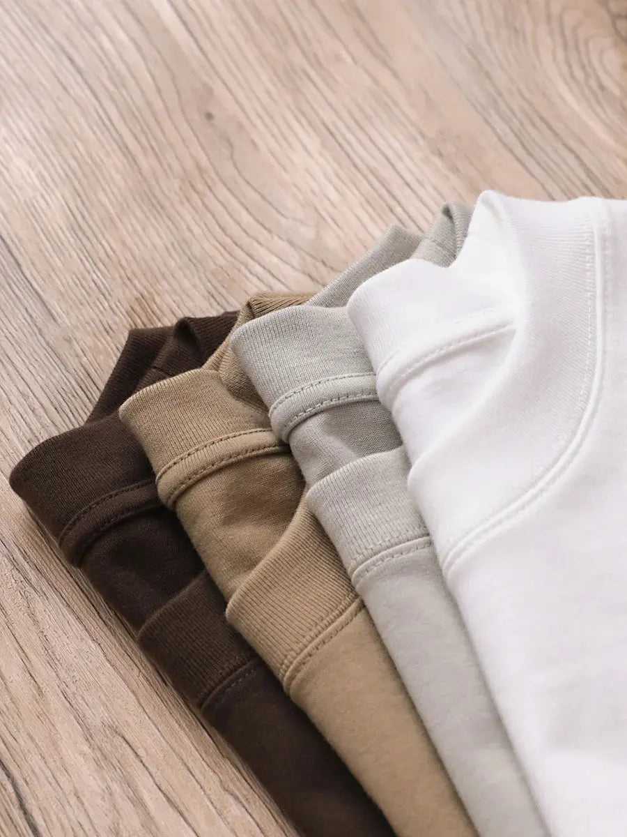 Caden - Heavyweight Men’s T-shirt With Drop Shoulder For Casual Comfort 0