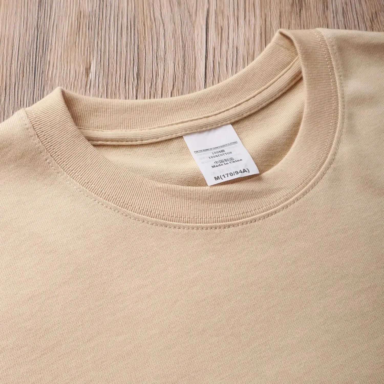 Ethan – Oversized Heavyweight Cotton T-Shirt for Men in Solid Colors, Sizes M-XL 3