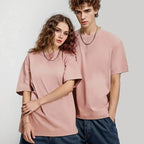 Ethan – Oversized Heavyweight Cotton T-Shirt for Men in Solid Colors, Sizes M-XL 4