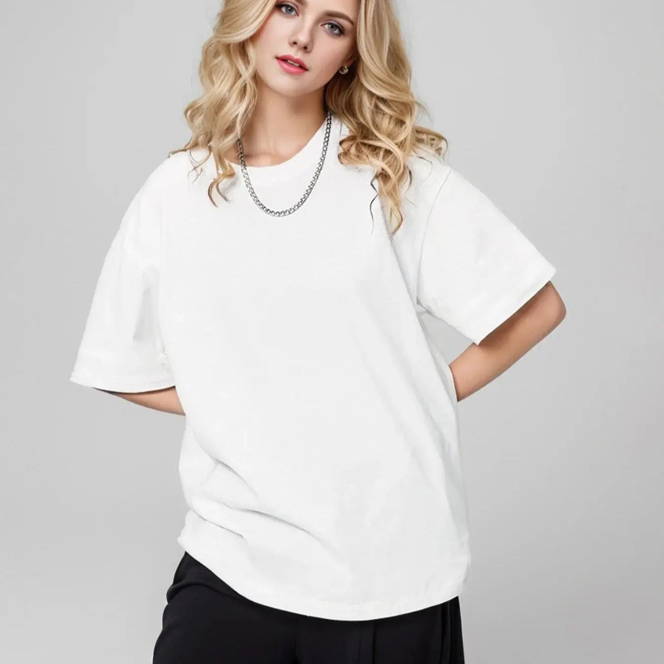 Ethan – Oversized Heavyweight Cotton T-Shirt for Men in Solid Colors, Sizes M-XL 6