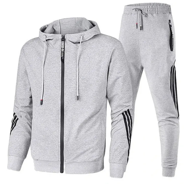 Ethan - Slim Fit Men's Jogging Suit with Zipper and Breathable Fabric for Active Lifestyle Size S-L 1