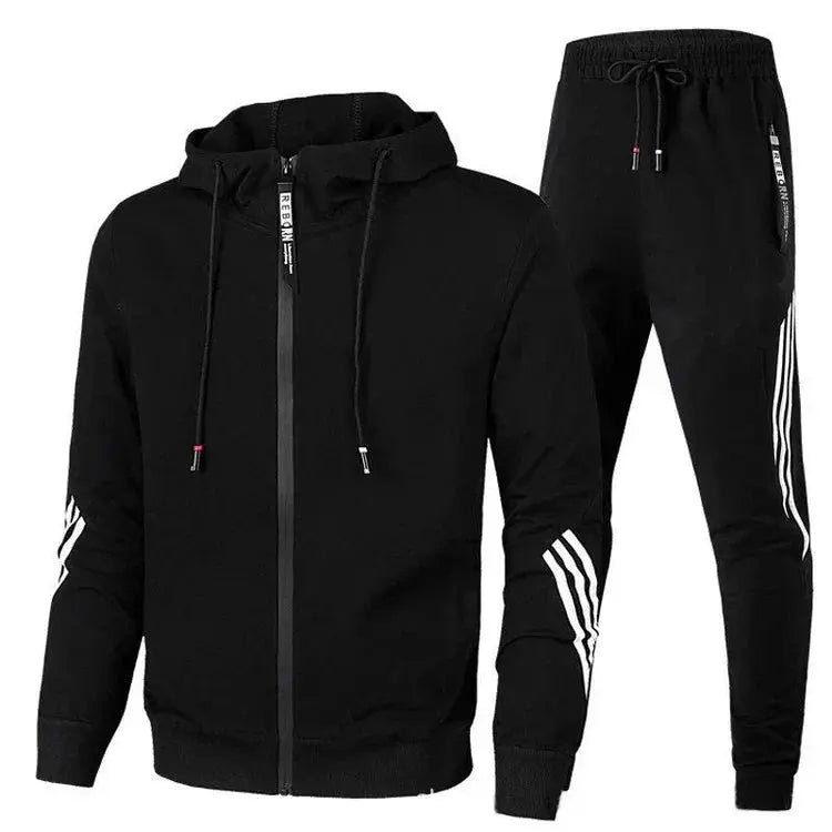 Ethan - Slim Fit Men's Jogging Suit with Zipper and Breathable Fabric for Active Lifestyle Size S-L 3