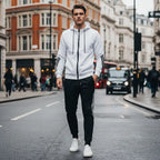 MunaWear - Men's Tracksuits - Sam - Slim Fit Men's Jogging Suit with Zipper and Breathable Fabric for Active Lifestyle - 