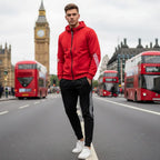 MunaWear - Men's Tracksuits - Sam - Slim Fit Men's Jogging Suit with Zipper and Breathable Fabric for Active Lifestyle - 