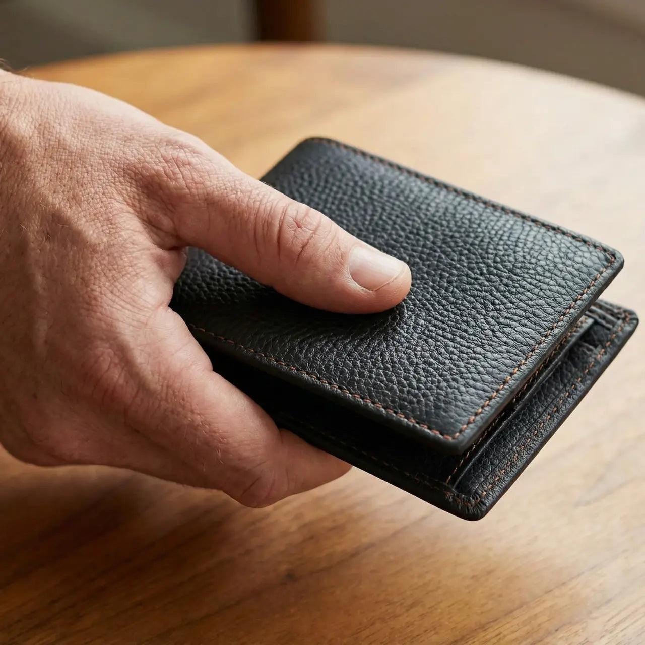 MunaWear - Men's Wallets - Amari - Premium Leather Bifold Wallet With RFID Signal Blocking Feature - 