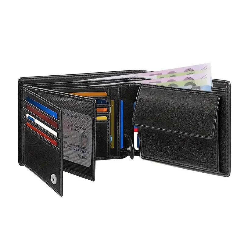 Caden - RFID Anti-Theft Men's Wallet With Large Capacity For Everyday Use 6