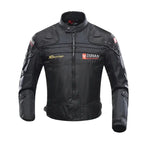 MunaWear - Motorcycle Clothing - Caden - Durable Men's Motorcycle Suit With Protective Gear For All-Weather Riding - Black Jacket 1 / XXXL