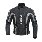 MunaWear - Motorcycle Clothing - Caden - Durable Men's Motorcycle Suit With Protective Gear For All-Weather Riding - Black Jacket 2 / XXXL