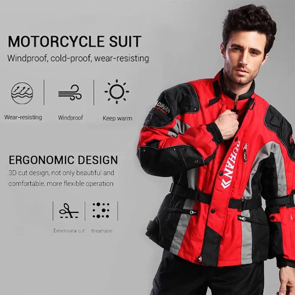 Caden - Durable Men's Motorcycle Jacket With Windproof Design For All-Weather Riding 2