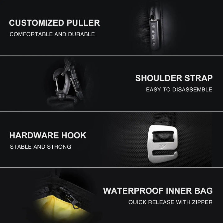 Mia - Waterproof Multifunctional Motorcycle Back Seat Bag in 10L, 20L, and 30L Sizes 6