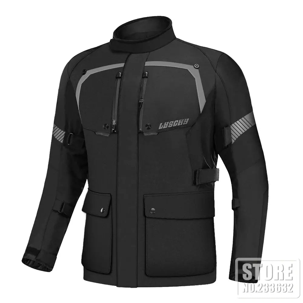 Caden - Cold-Proof Waterproof Men's Motorcycle Jacket With Protective Armor For Winter Riding 10