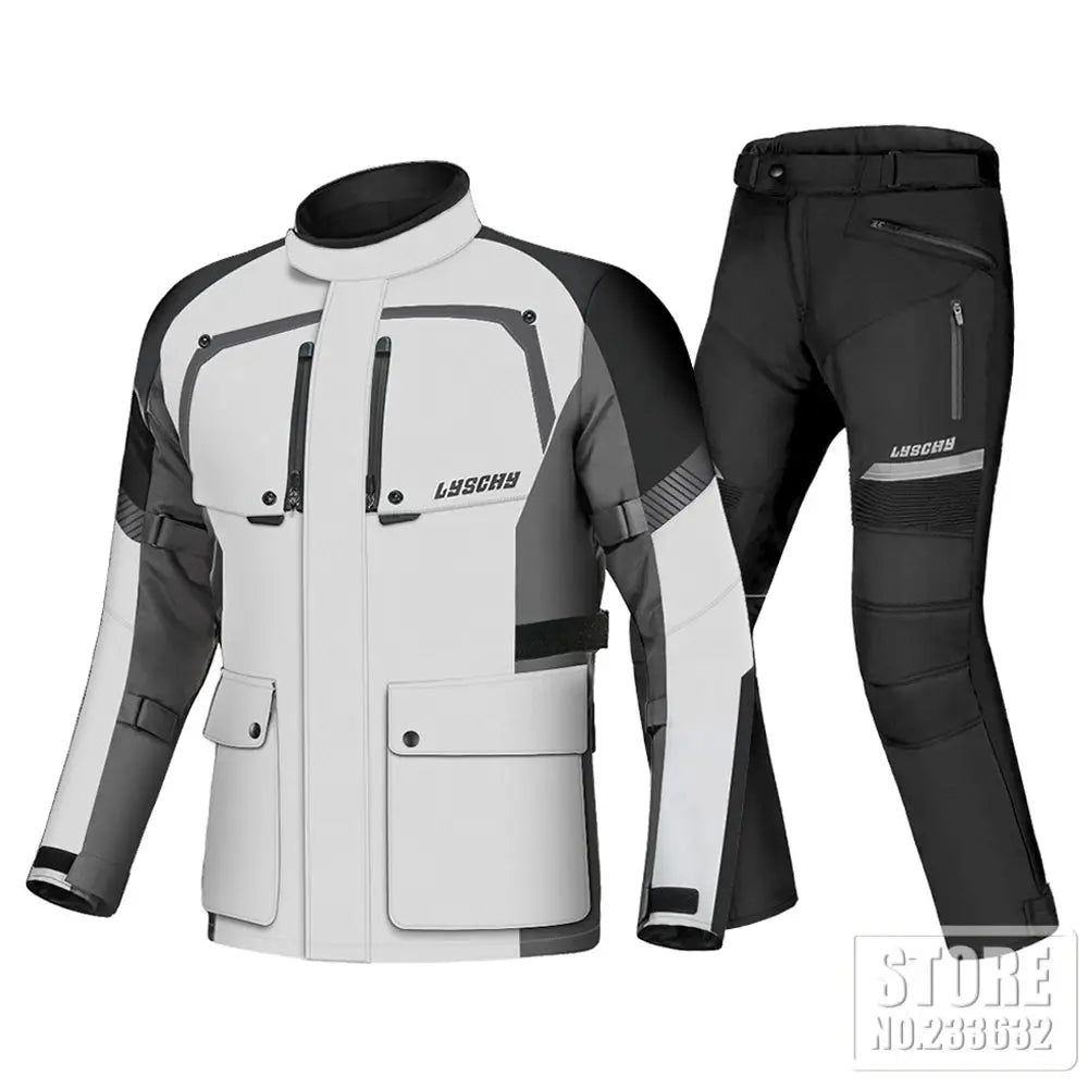 Caden - Cold-Proof Waterproof Men's Motorcycle Jacket With Protective Armor For Winter Riding 17