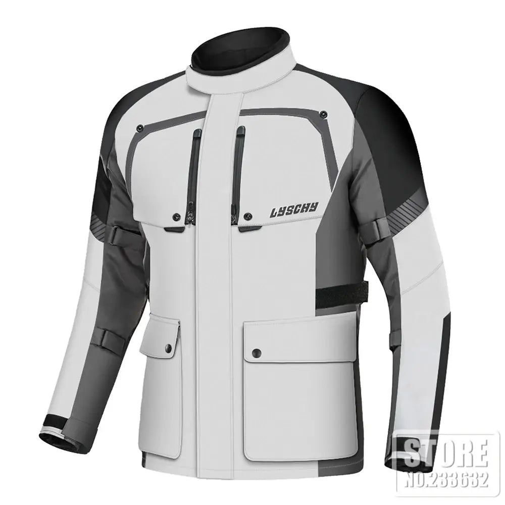 Caden - Cold-Proof Waterproof Men's Motorcycle Jacket With Protective Armor For Winter Riding 11