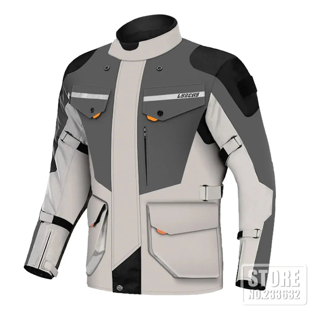 Caden - Cold-Proof Waterproof Men's Motorcycle Jacket With Protective Armor For Winter Riding 7