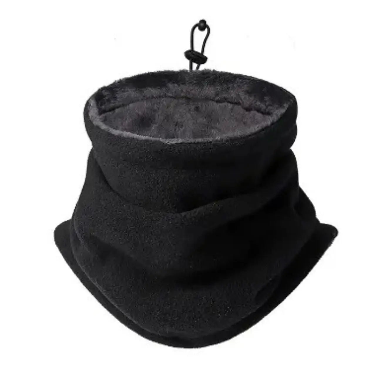 Velon – Adjustable Neck Gaiter With Fleece Comfort For Outdoor Adventures - Black