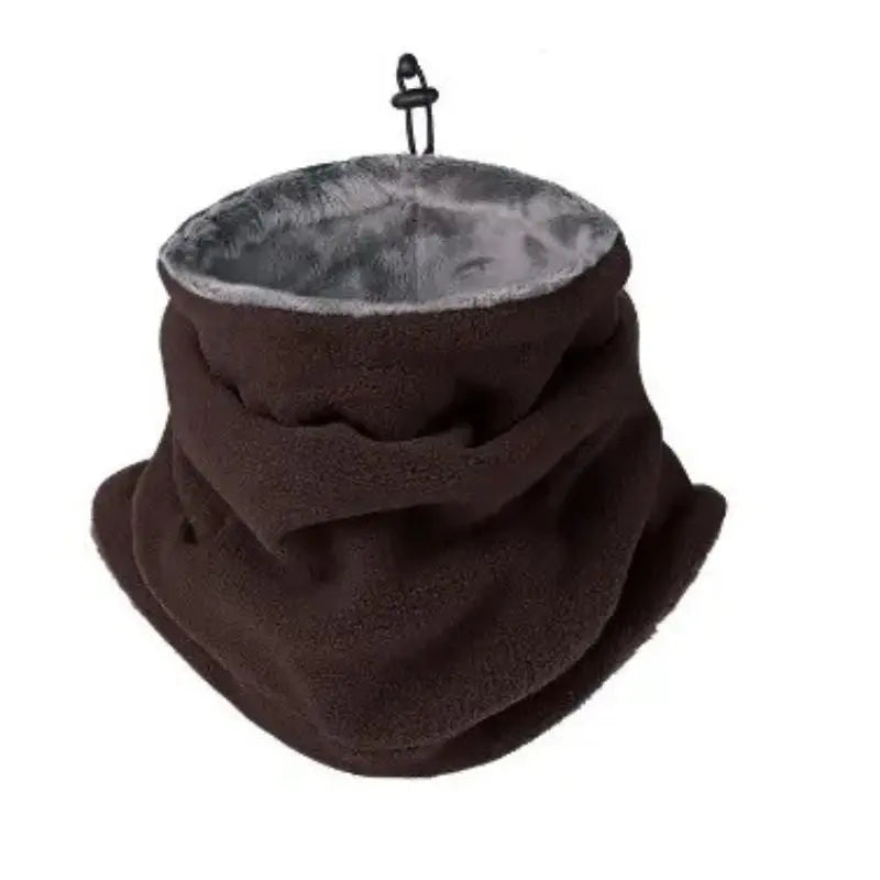 Velon – Adjustable Neck Gaiter With Fleece Comfort For Outdoor Adventures - Dark Brown
