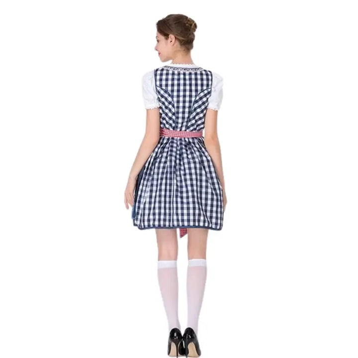 MunaWear - Oktoberfest - LederLady Oktoberfest Dirndl Dress – Stylish Women's Traditional Costume – Perfect for Beer Festivals - 