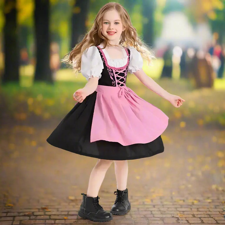 Octoberfest Child Dirndl Dress – Authentic German Style – Comfortable Fit for Festive Celebrations – Ideal for German-Themed Parties