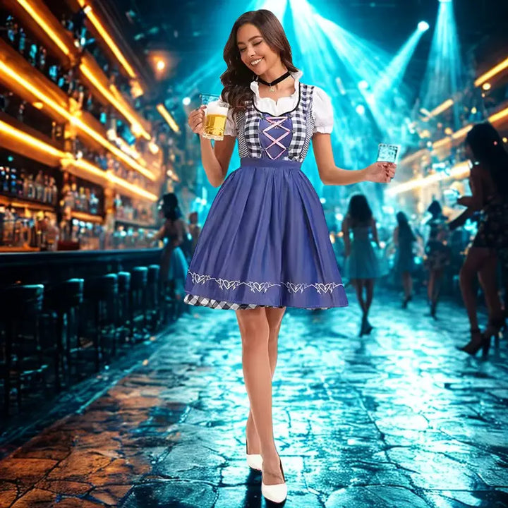 Oktoberfest Dirndl Darling Dress – Traditional Women's Costume with Accessories – Perfect for Festivals and Celebrations
