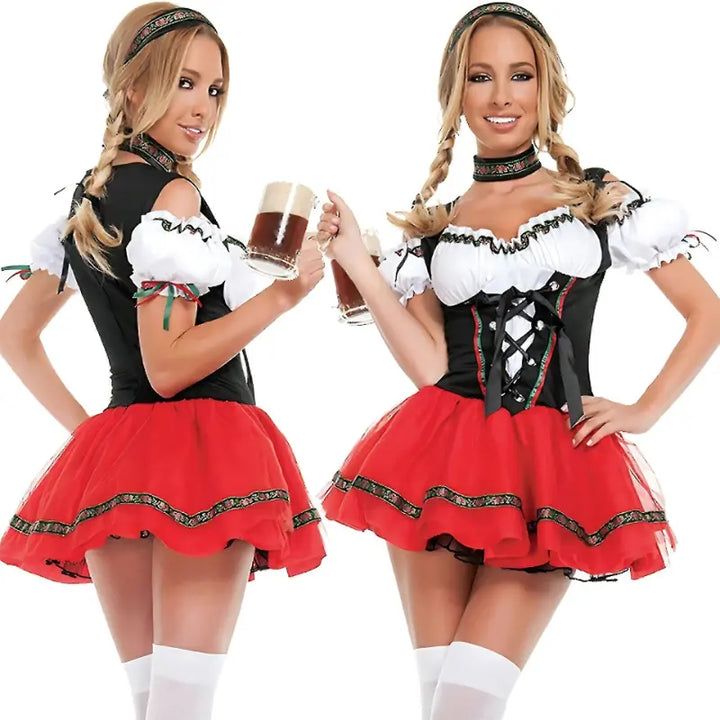 Oktoberfest Dirndl Days Dress – Authentic Playful Costume for Women – Comfortable Fit, Eye-Catching Style – Perfect for Festivals