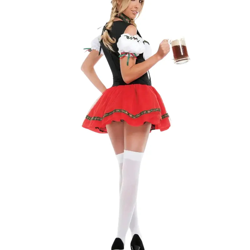 Oktoberfest Dirndl Days Dress – Authentic Playful Costume for Women – Comfortable Fit, Eye-Catching Style – Perfect for Festivals