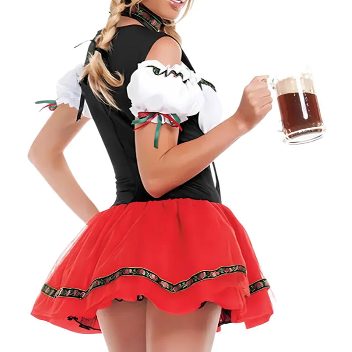 Oktoberfest Dirndl Days Dress – Authentic Playful Costume for Women – Comfortable Fit, Eye-Catching Style – Perfect for Festivals