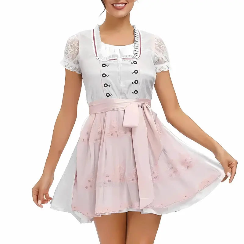 Oktoberfest Dirndl Dress – Elegant Bavarian Trachtenkleid – Perfect for Beer Festivals