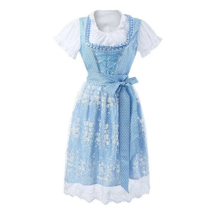 Oktoberfest Dirndl Dress – Elegant Traditional Costume with Fine Embroidery – Perfect for Beer Festivals