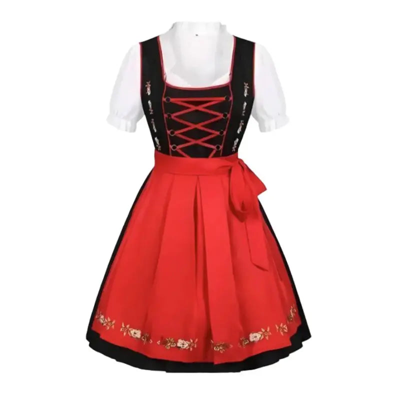 Oktoberfest Dirndl Dress – Traditional Elegant Design with Embroidery – Perfect for Beer Festivals