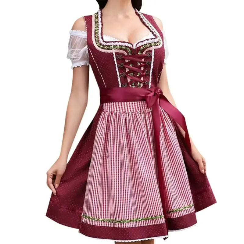 Oktoberfest Dirndl Dress for Women – Elegant Bavarian Style