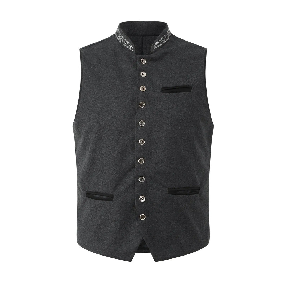 MunaWear - Oktoberfest - Oktoberfest Men's Trachten Vest – Stylish Authentic Design – Perfect for Beer Festivals - 