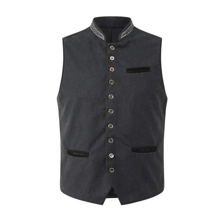 MunaWear - Oktoberfest - Oktoberfest Men's Trachten Vest – Stylish Authentic Design – Perfect for Beer Festivals - 